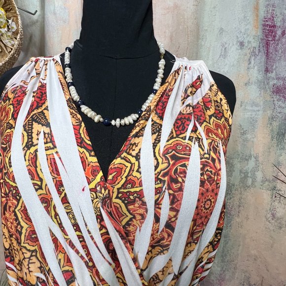 📌Fresh of LA Plus Size  Sleeveless Maxi Dress w/ Interesting Backside Neckline - Picture 4 of 15